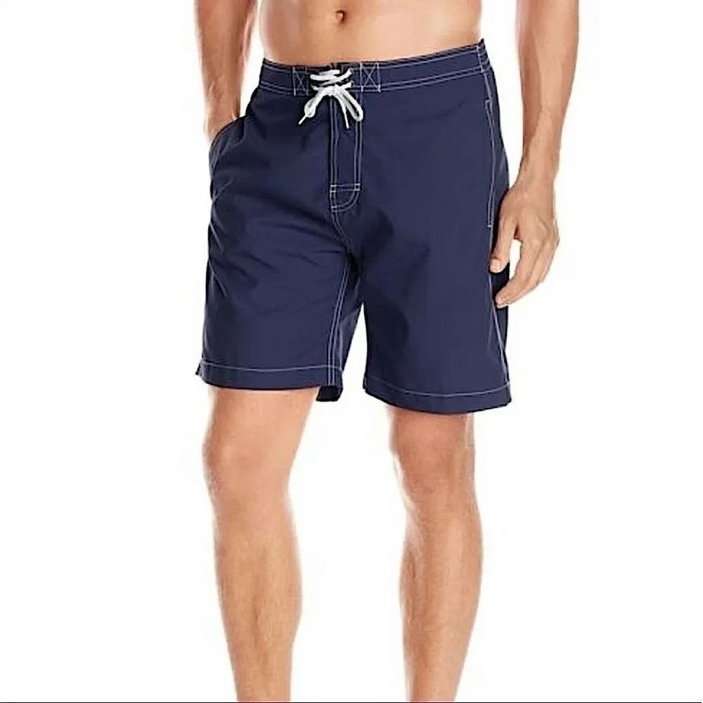 Trunks Navy Swami Hybrid Swim Trunks - Picture 3 of 8